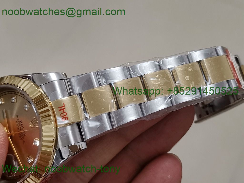 Replica Rolex DateJust 41mm 126333 904L 2tone Yellow Gold/Steel GMF 1:1 Best YG Dial 3235