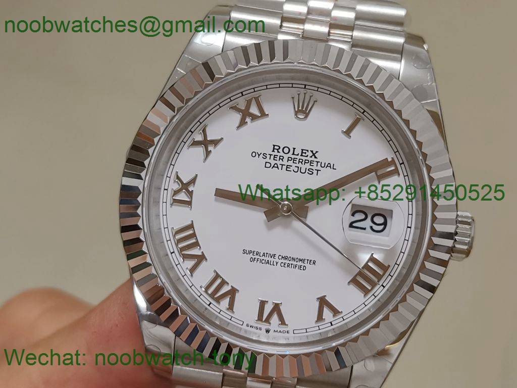 Replica Rolex Datejust 41mm 126334 White Dial 904L Steel GMF 1:1 SA3235