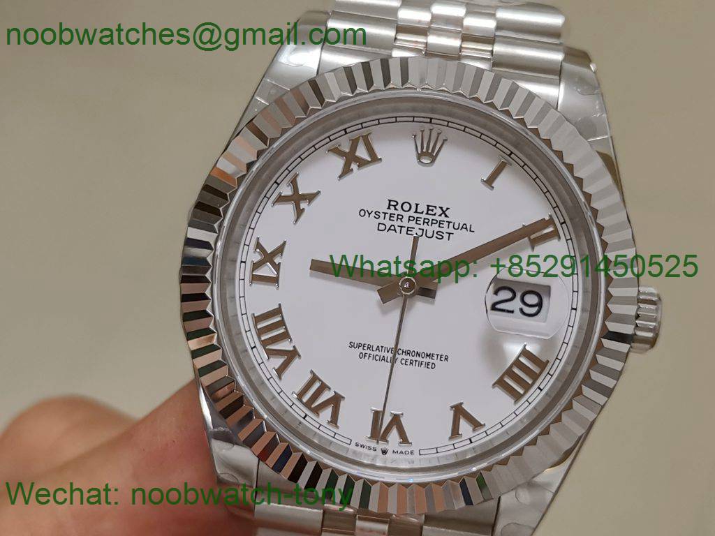 Replica Rolex Datejust 41mm 126334 White Dial 904L Steel GMF 1:1 SA3235