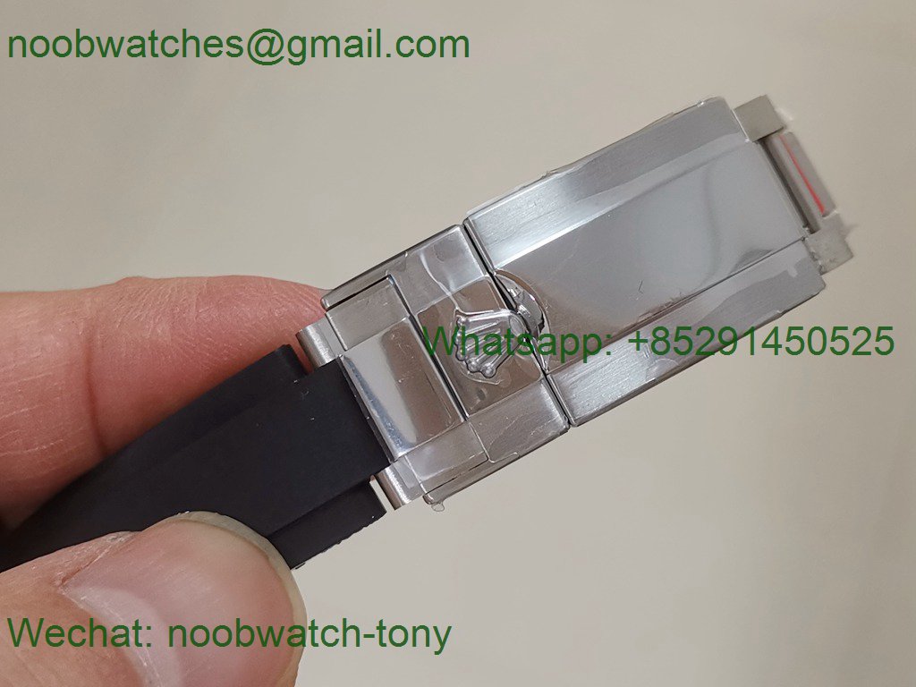 Replica Rolex Daytona 116519 Grey Dial on Rubber 7750 Noob Fake 