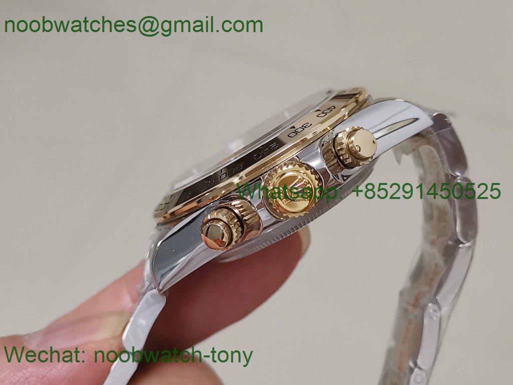 Replica Rolex Daytona 116503 Gold/Steel Grey Dial 7750 Noob Fake