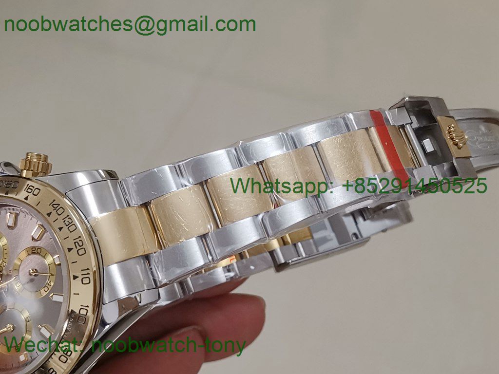 Replica Rolex Daytona 116503 Gold/Steel Grey Dial 7750 Noob Fake