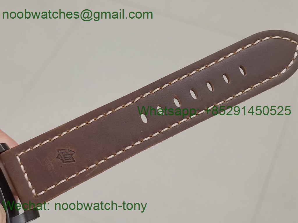 Replica Panerai PAM779 Luminor California PVD HWF 1:1 Best on Brown Leather Strap A6497