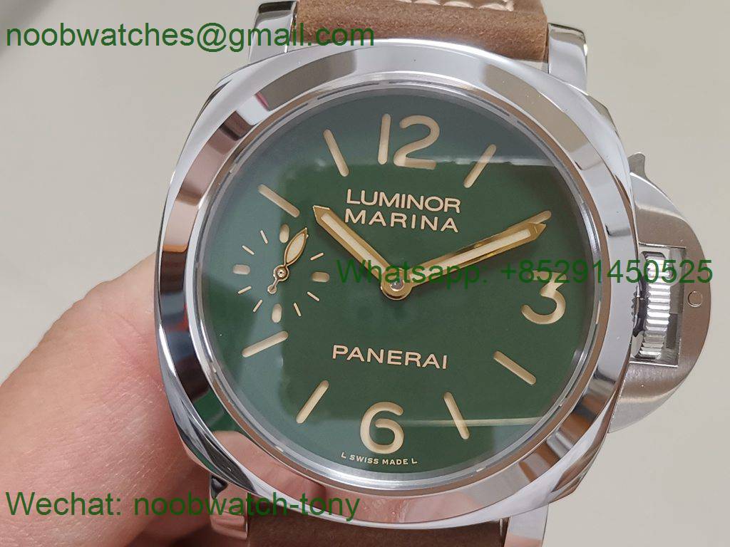 Replica Panerai PAM911 Luminor Marina 44mm Green Dial HWF A6497
