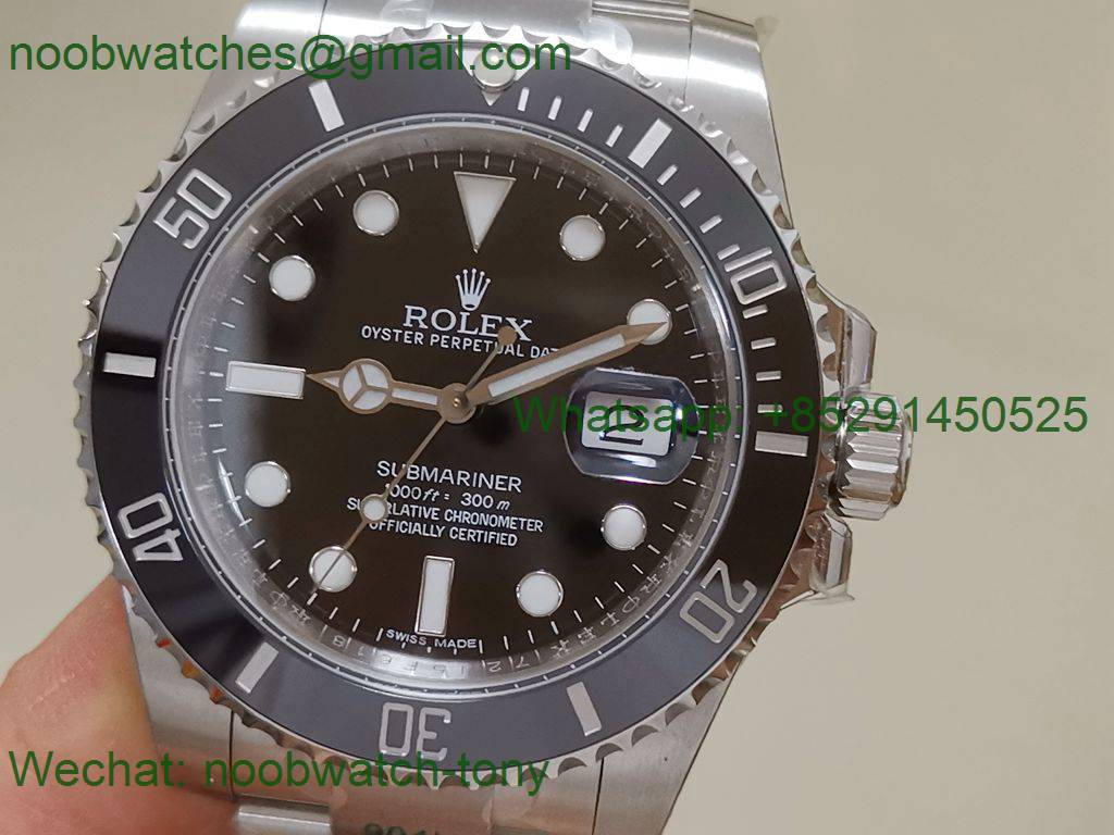 Replica Rolex Submariner 116610 LN Black Ceramic ZF 1:1 Best 904L VR3135