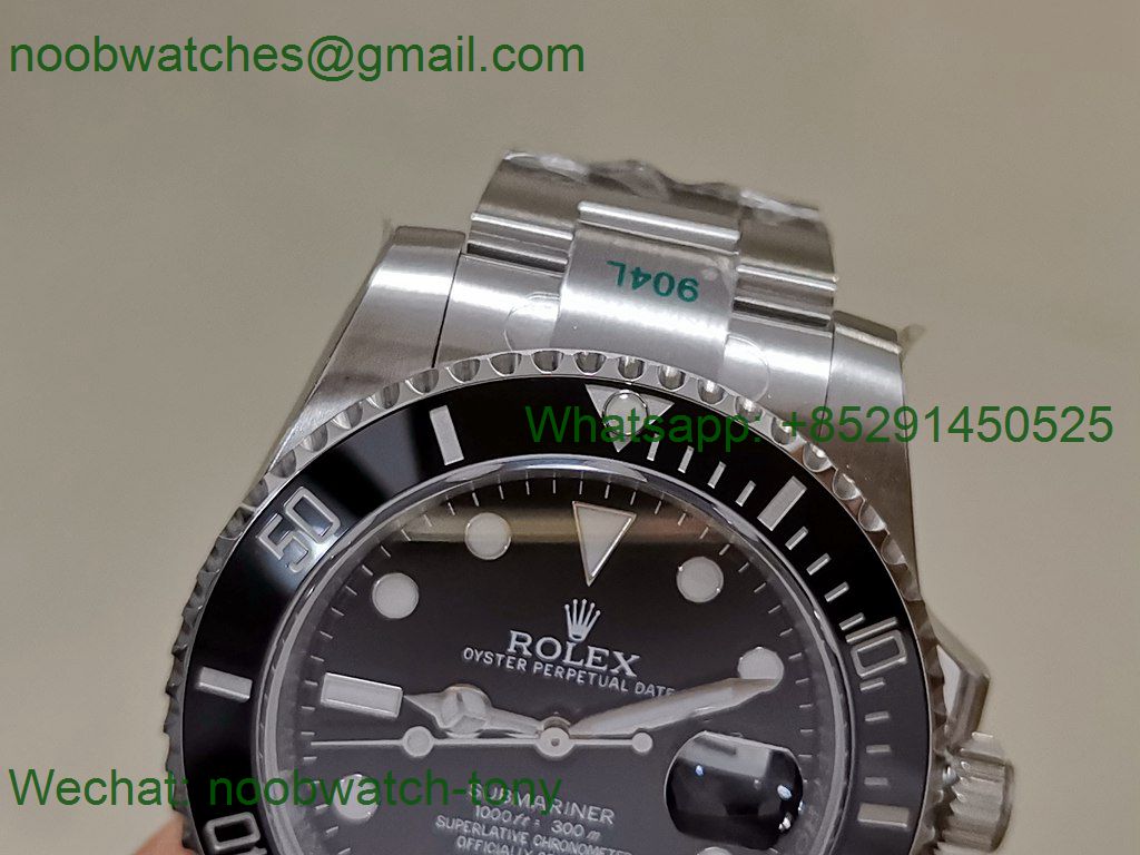 Replica Rolex Submariner 116610 LN Black Ceramic ZF 1:1 Best 904L VR3135