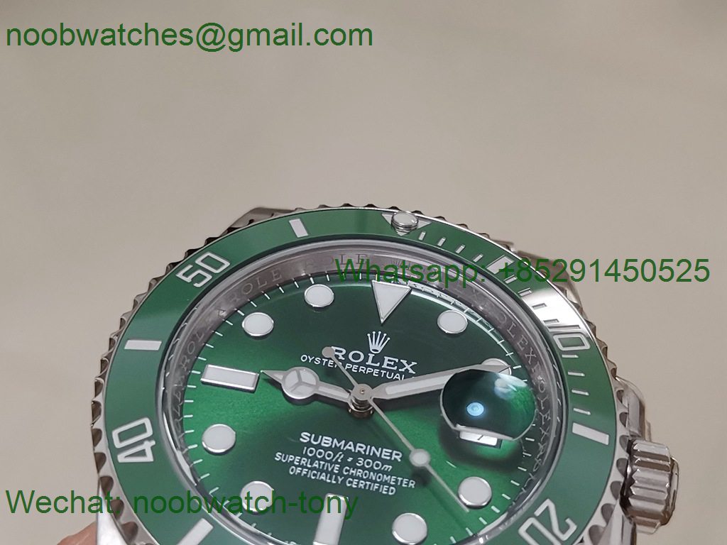 Replica Rolex Submariner 116610 LV Green Ceramic ZF 1:1 Best 904L VR3135