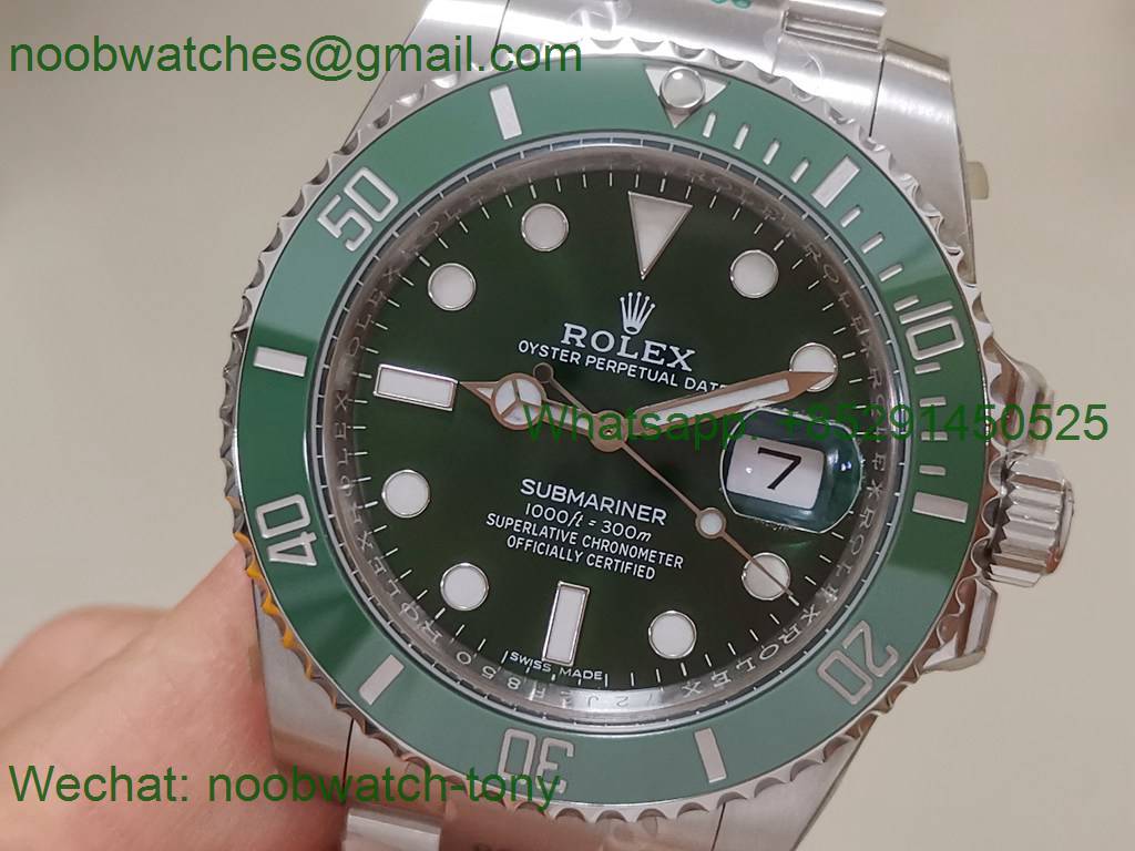 Replica Rolex Submariner 116610 LV Green Ceramic ZF 1:1 Best 904L VR3135