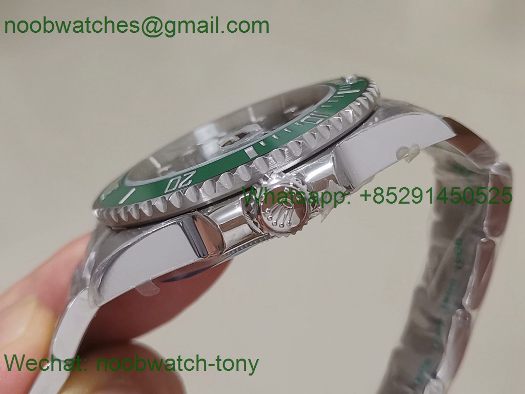 Replica Rolex Submariner 116610 LV Green Ceramic ZF 1:1 Best 904L VR3135