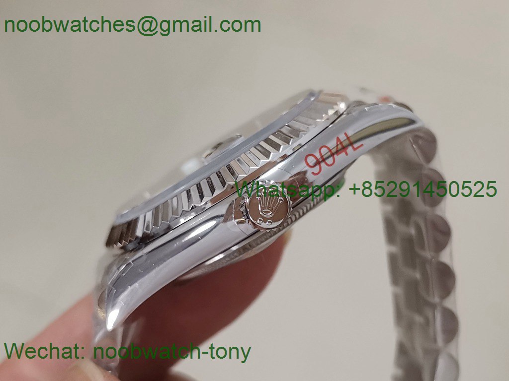 Replica Rolex DayDate 40mm 904L Olive Green Dial GMF 1:1 Best 2836
