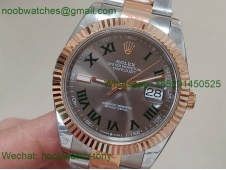 Replica Rolex Datejust 41mm 2tone Rose Gold/Steel 904L Wimbledon 126334 GMF 1:1 Best 3235