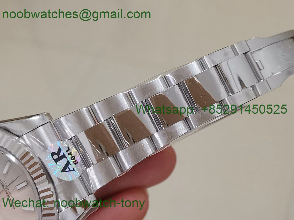 Replica Rolex DateJust 41mm 126334 ARF 1:1 Best 904L Steel Silver Dial on Oyster Bracelet A2824
