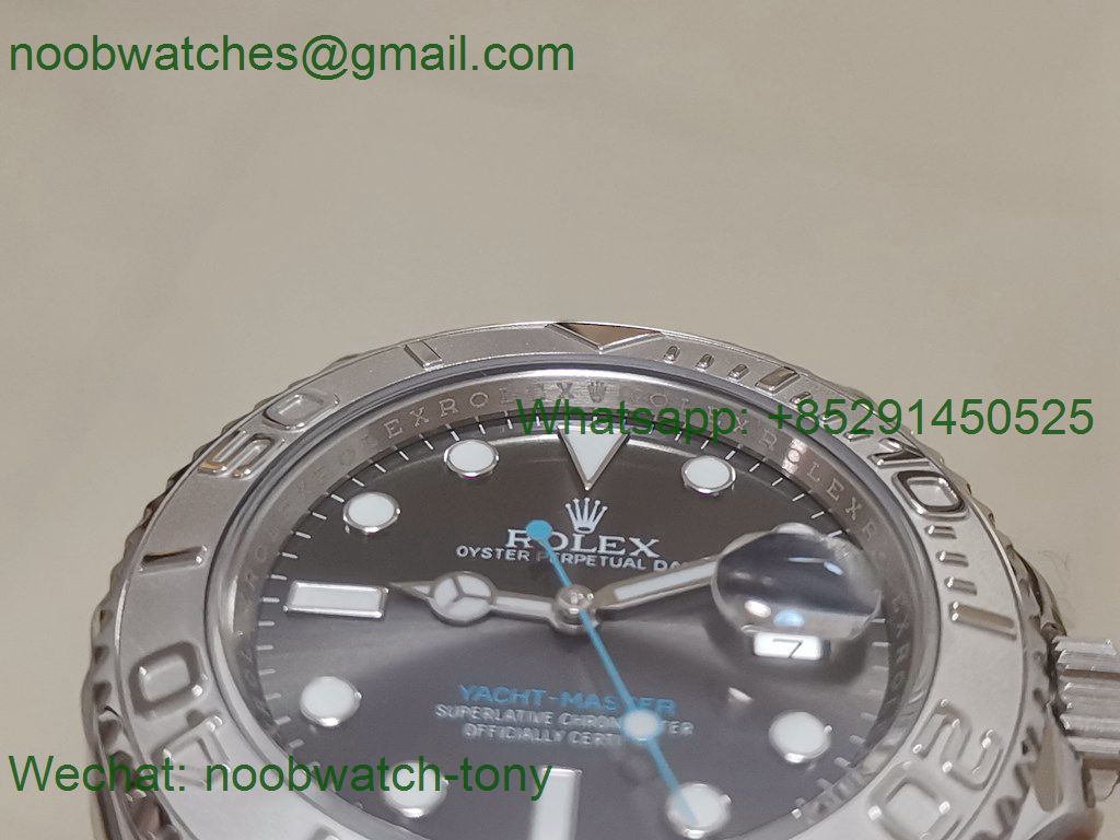 Replica Rolex Yacht-Master 116622 ARF 1:1 Best 904L Steel Gray Dial on SS Bracelet A2824