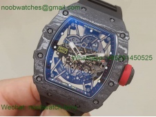 Replica Richard Mille RM035-02 Real NTPT ZF 1:1 Best Skeleton Dial on Black Rubber NH05A V4