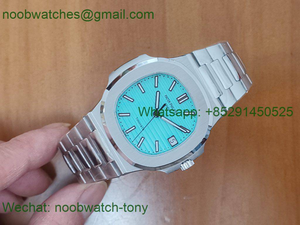 Replica Patek Philippe Nautilus 5711 3KF 1:1 Best Tiffany Blue Dial A324 Super Clone V2