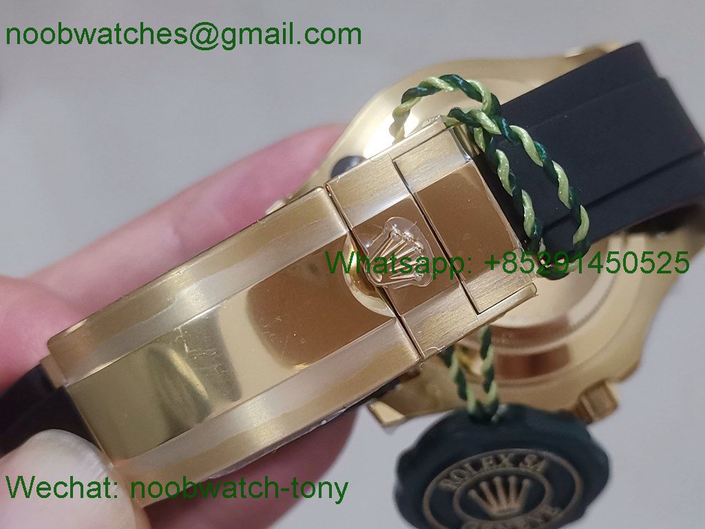 Replica Rolex Yacht-Master 42mm 226658 Yellow Gold JVSF 1:1 Best on Rubber VR3235