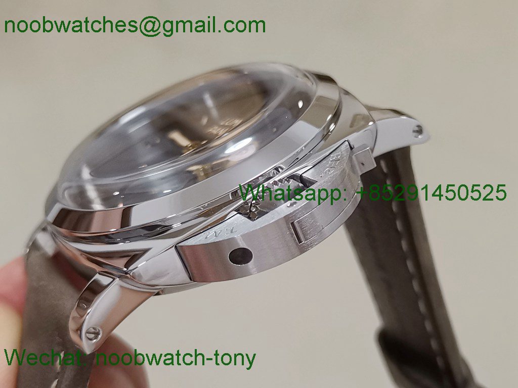 Replica Panerai PAM605 SS HWF 1:1 Best Edition on Brown Asso Strap Strap P3000