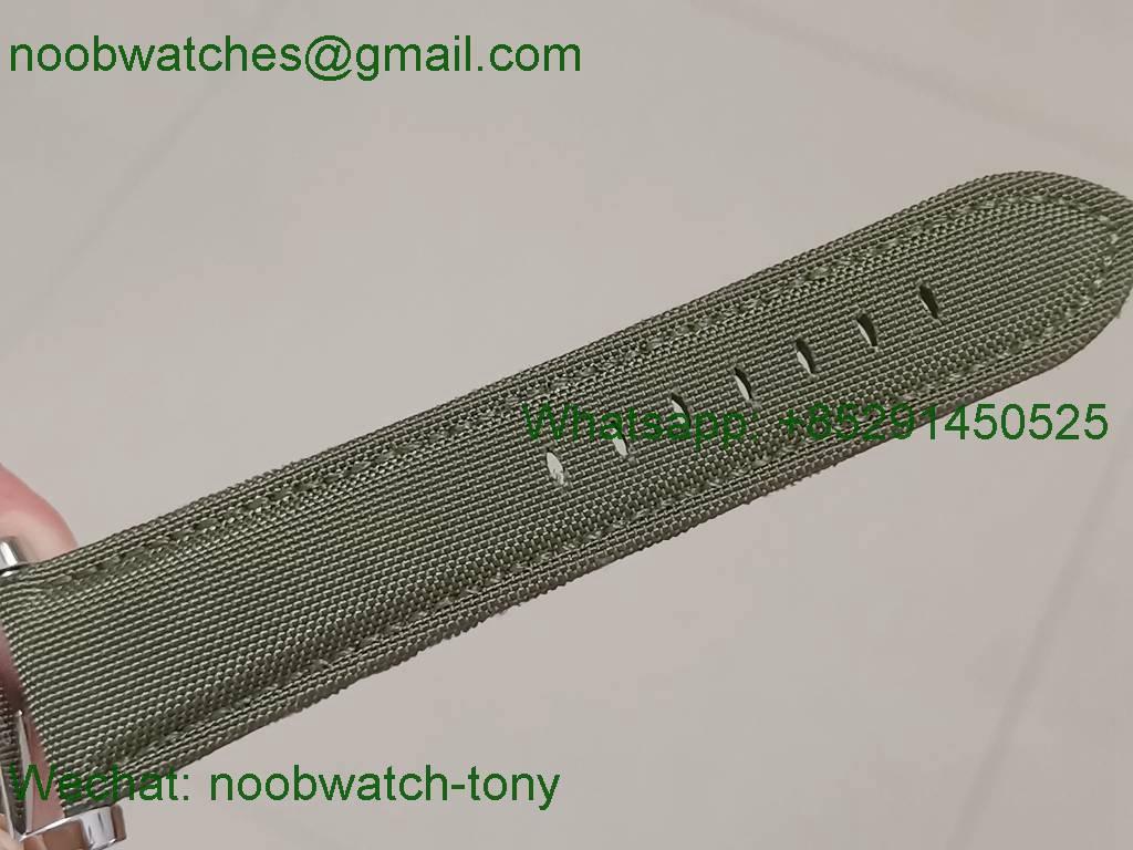 Replica Panerai PAM606 SS HWF 1:1 Best Edition on Green Nylon Strap Strap P3000
