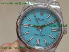 Replica Rolex Oyster Perpetual 41mm 124300 EWF 1:1 Best Tiffany Blue Dial A3230 V2