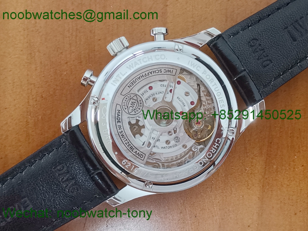 Replica IWC Portuguese Chronograph Edition 150 Years IW371602 ZF 1:1 Best White Dial