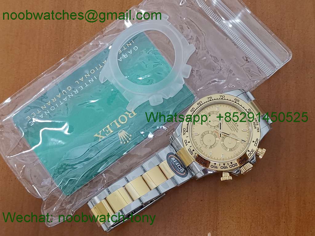 Replica Rolex Daytona 116503 Two Tone 904L Steel GOLD BTF 1:1 Best GOLD Dial SA4130