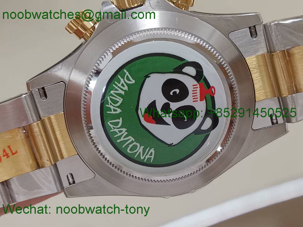 Replica Rolex Daytona 116503 Two Tone 904L Steel GOLD BTF 1:1 Best Black Dial SA4130