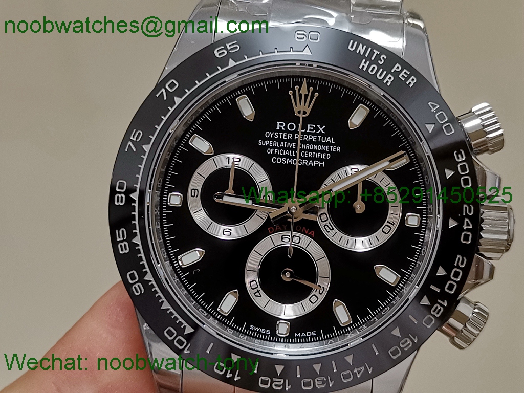 Replica Rolex Daytona 116500 BTF 1:1 Best 904L Black Dial SA4130 V3