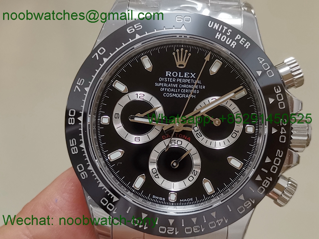 Replica Rolex Daytona 116500 BTF 1:1 Best 904L Black Dial SA4130 V3