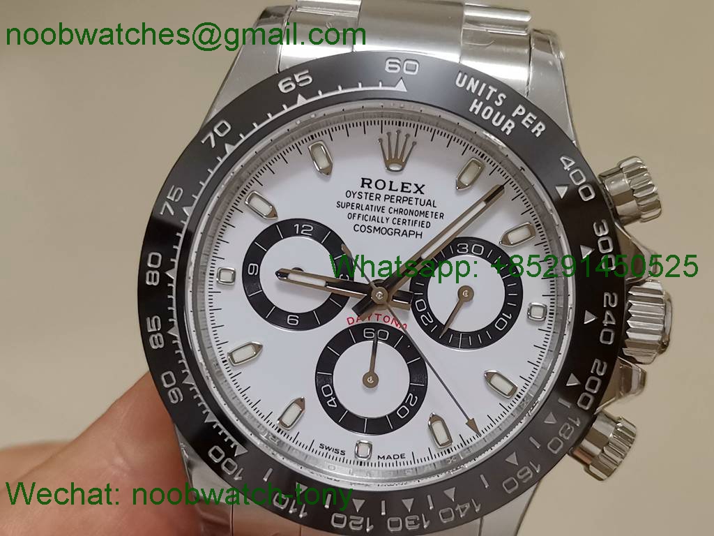Replica Rolex Daytona 116500 BTF 1:1 Best 904L White Panda Dial SA4130 V3