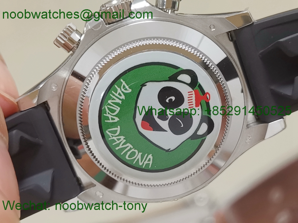 Replica Rolex Daytona 116519 BTF 1:1 Best Black Diamonds Dial on Oysterflex Rubber Strap SA4130