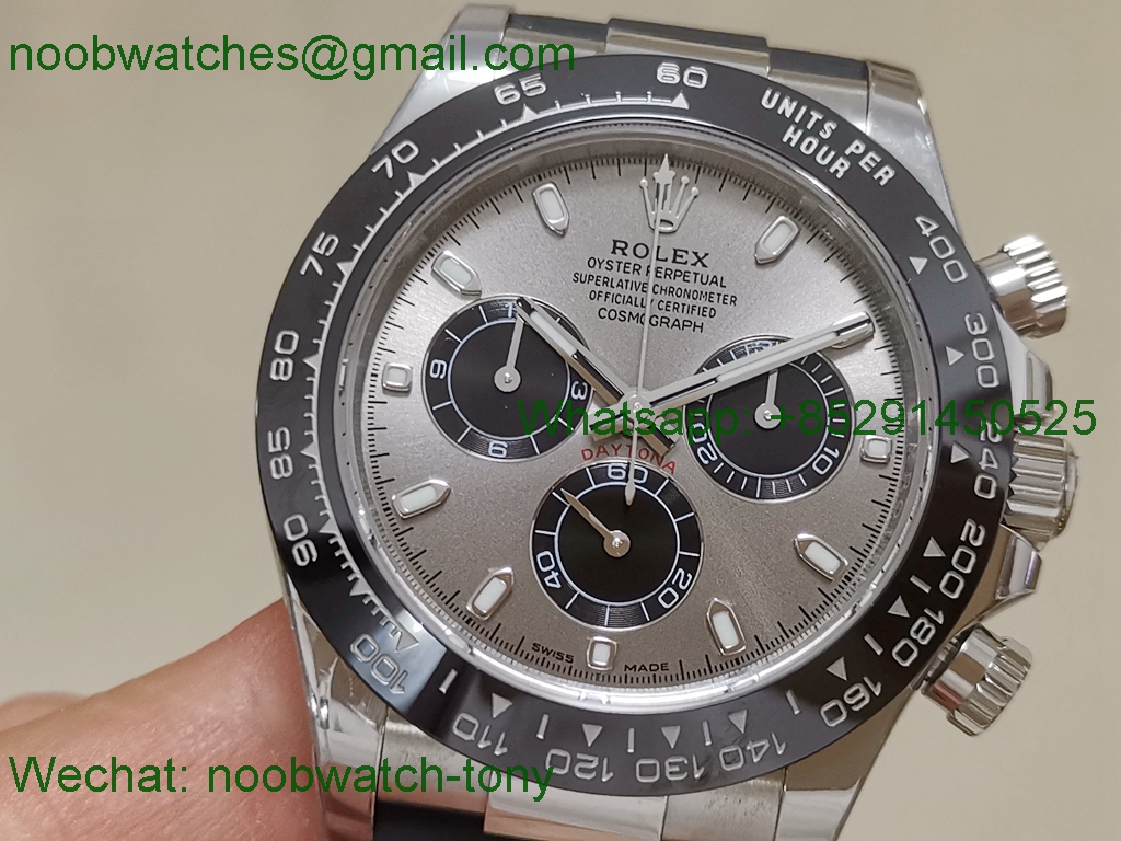 Replica Rolex Daytona 116519 BTF 1:1 Best Gray Dial on Oysterflex Rubber Strap SA4130