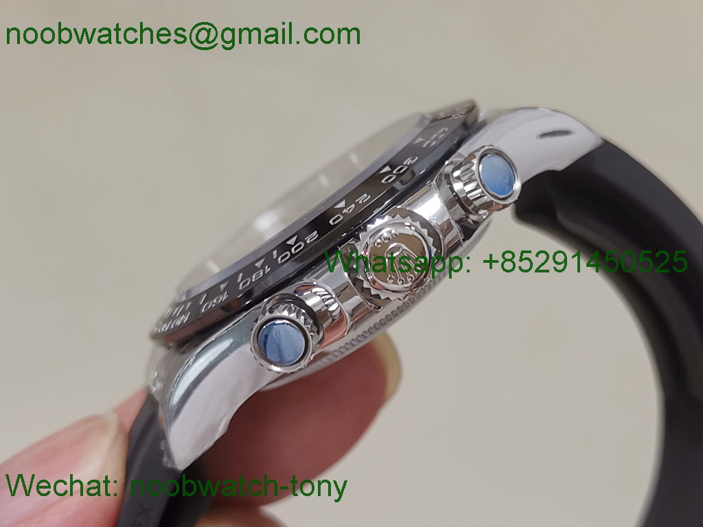 Replica Rolex Daytona 116519 BTF 1:1 Best Gray Dial on Oysterflex Rubber Strap SA4130