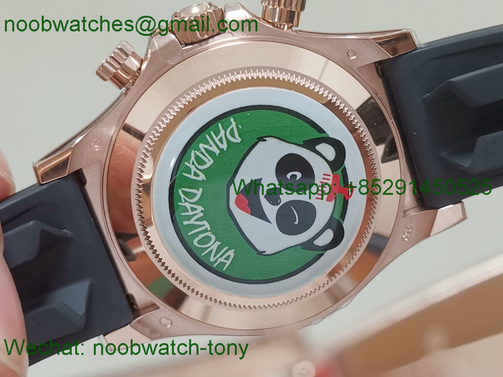 Replica Rolex Daytona Rose Gold 116515 BTF 1:1 Best Black Dial Oysterflex SA4130 V2