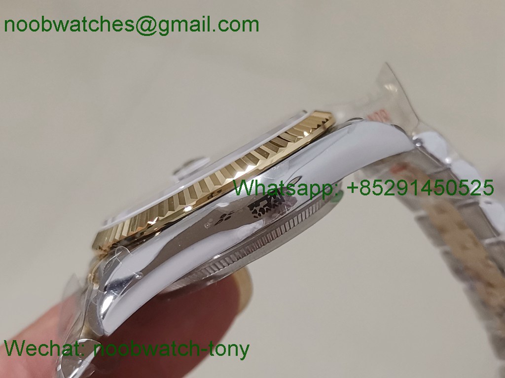 Replica Rolex Datejust 36mm Wimbledon SS Yellow Gold 2tone BP Factory A2824