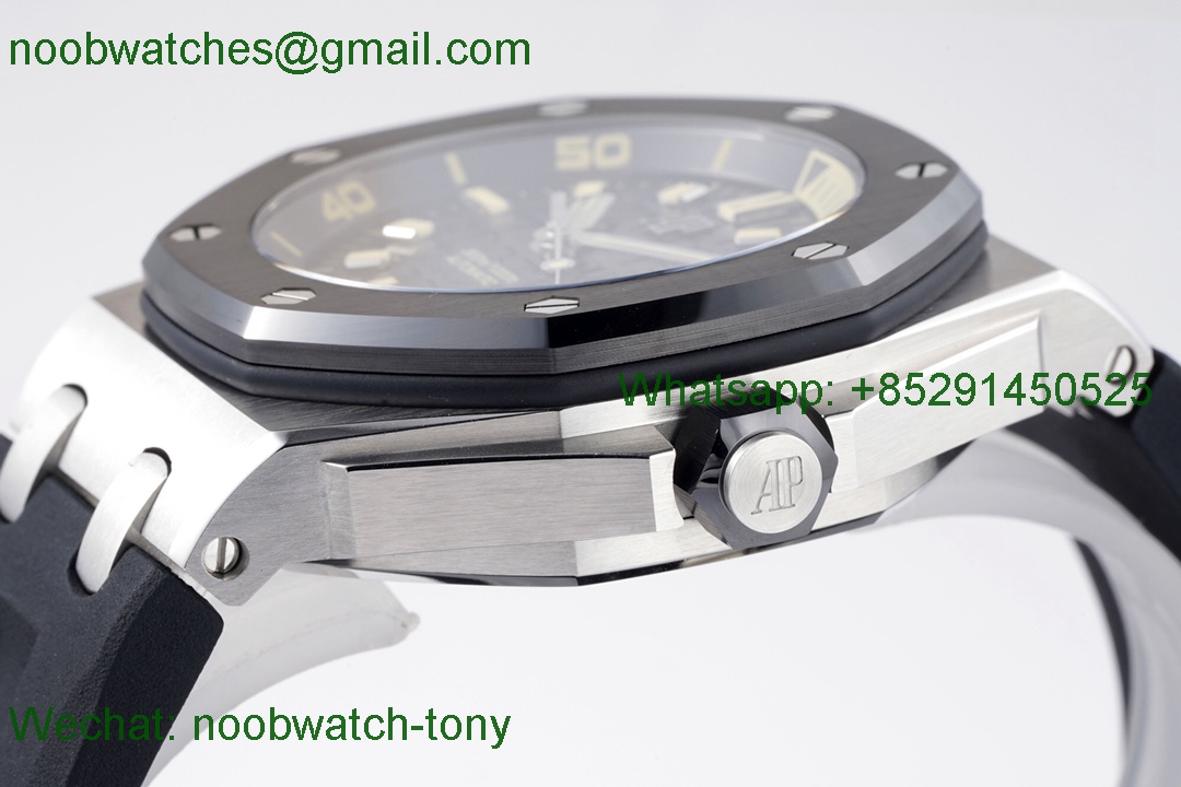 Replica Audemars Piguet AP Royal Oak Offshore Diver 15720 Black Dial ZF 1:1 Best A4308