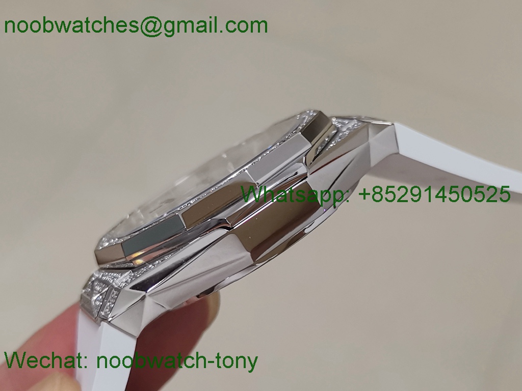 Replica HUBLOT Classic Fusion Orlinski 40mm Diamond Ice out White APSF A2892