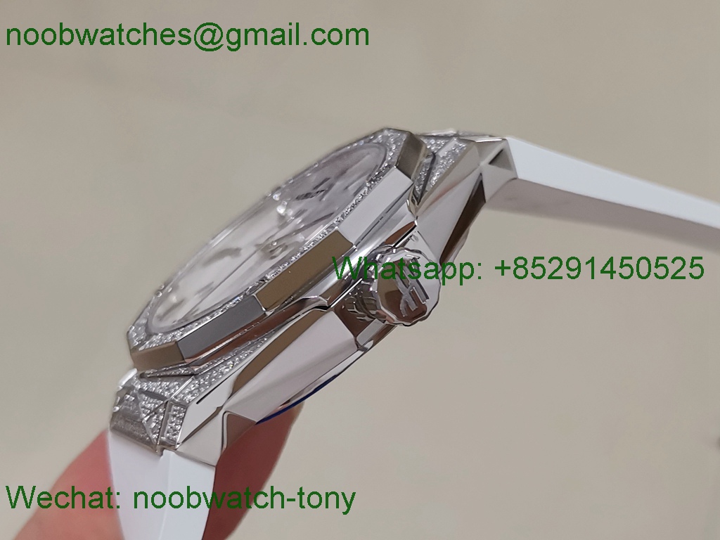 Replica HUBLOT Classic Fusion Orlinski 40mm Diamond Ice out White APSF A2892