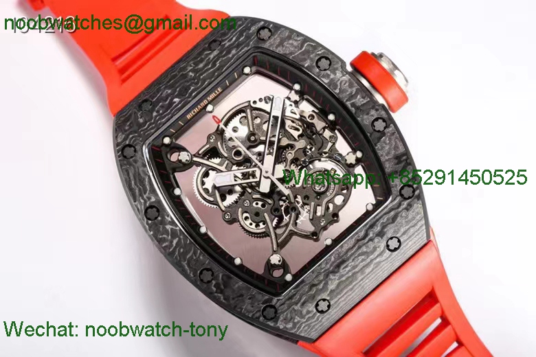 Replica Richard Mille RM055 Bubba Watson Red Rubber NTPT BBR RMUL2