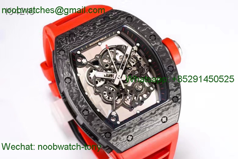 Replica Richard Mille RM055 Bubba Watson Red Rubber NTPT BBR RMUL2