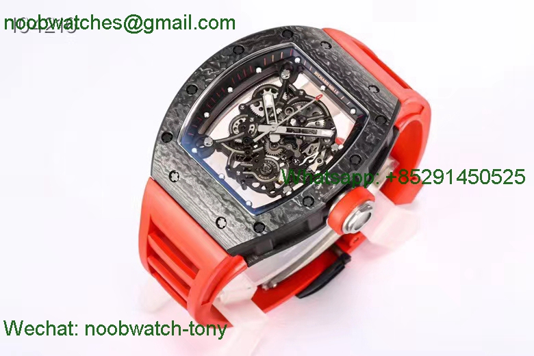 Replica Richard Mille RM055 Bubba Watson Red Rubber NTPT BBR RMUL2