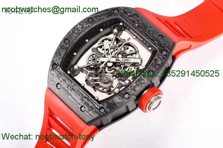 Replica Richard Mille RM055 Bubba Watson Red Rubber NTPT BBR RMUL2