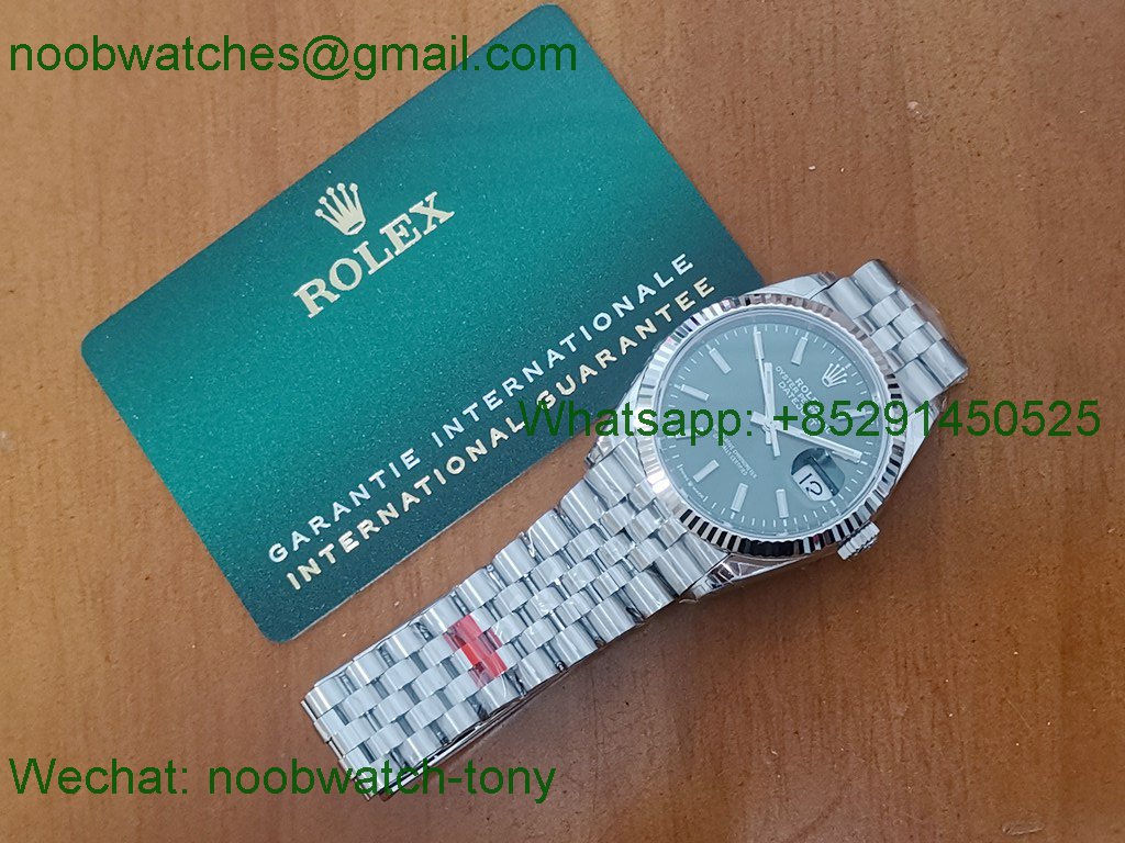 Replica Rolex Datejust 126234 36mm SS Green Dial VSF 1:1 Best VS3235