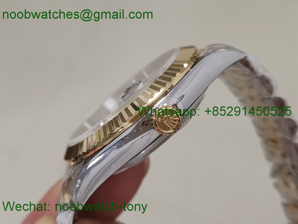 Replica Rolex Datejust 41mm 2Tone SS Yellow Gold Black Dial BP V2 2836