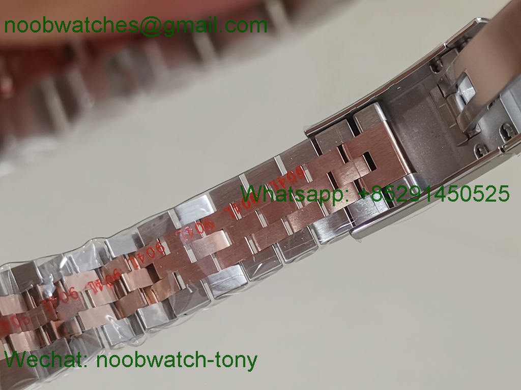 Replica Rolex Datejust 126333 41mm Two Tone Rose Gold Silver Dial VSF 1:1 Best VS3235