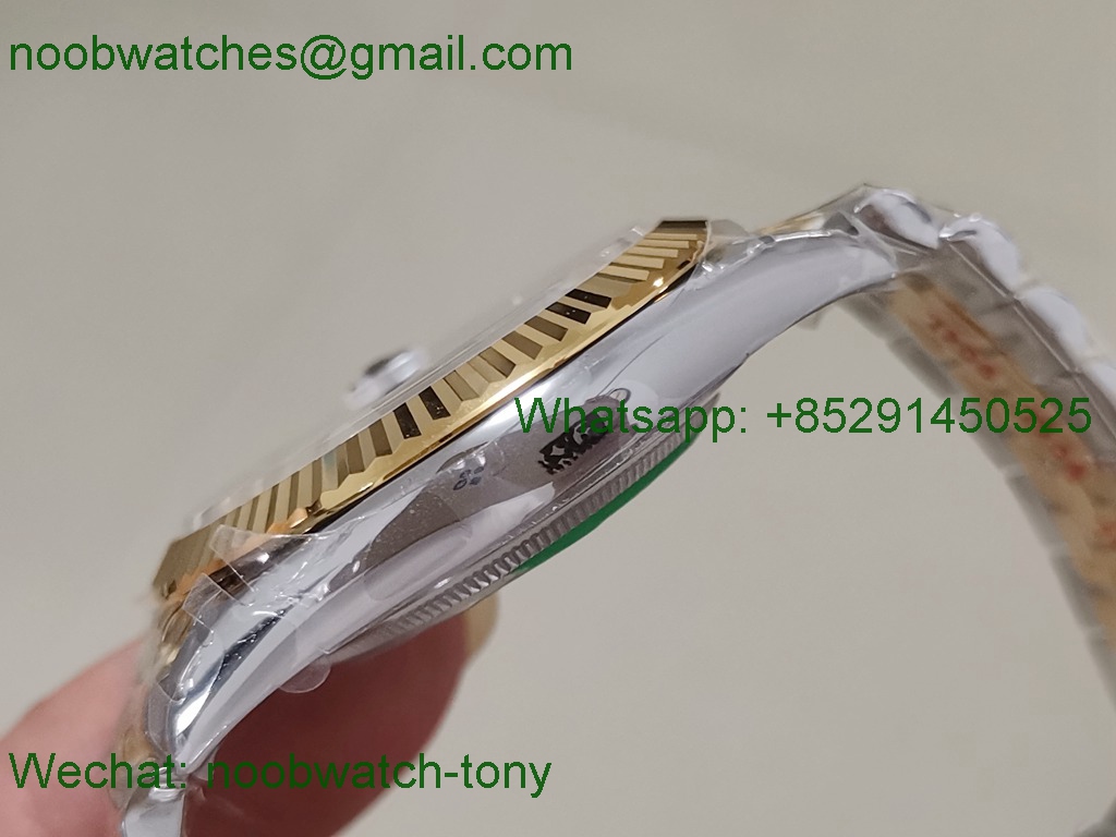 Replica Rolex Datejust 126333 41mm Two Tone Yellow Gold White Dial VSF 1:1 Best VS3235