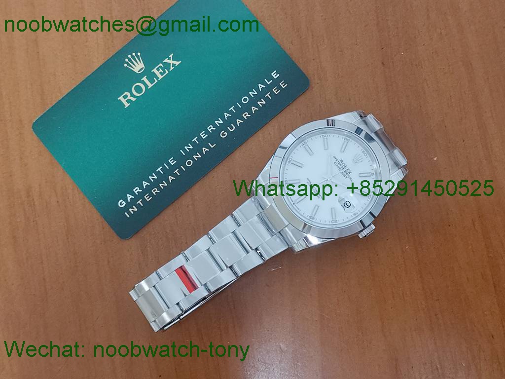 Replica Rolex Datejust 126334 41mm White Dial VSF 1:1 Best VS3235 Oyster