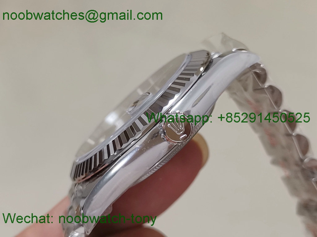 Replica Rolex Datejust 126334 41mm 904L Green Dial Clean 1:1 Best VR3235 Jubilee 
