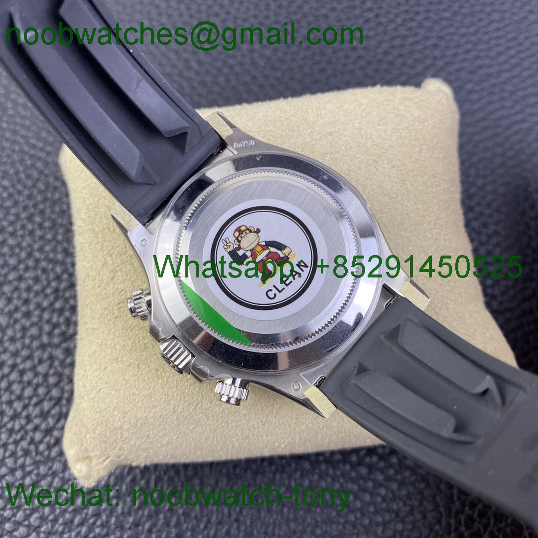 Replica Rolex Daytona 116519 40MM White Dial Clean 1:1 Best SA4130 OysterFlex