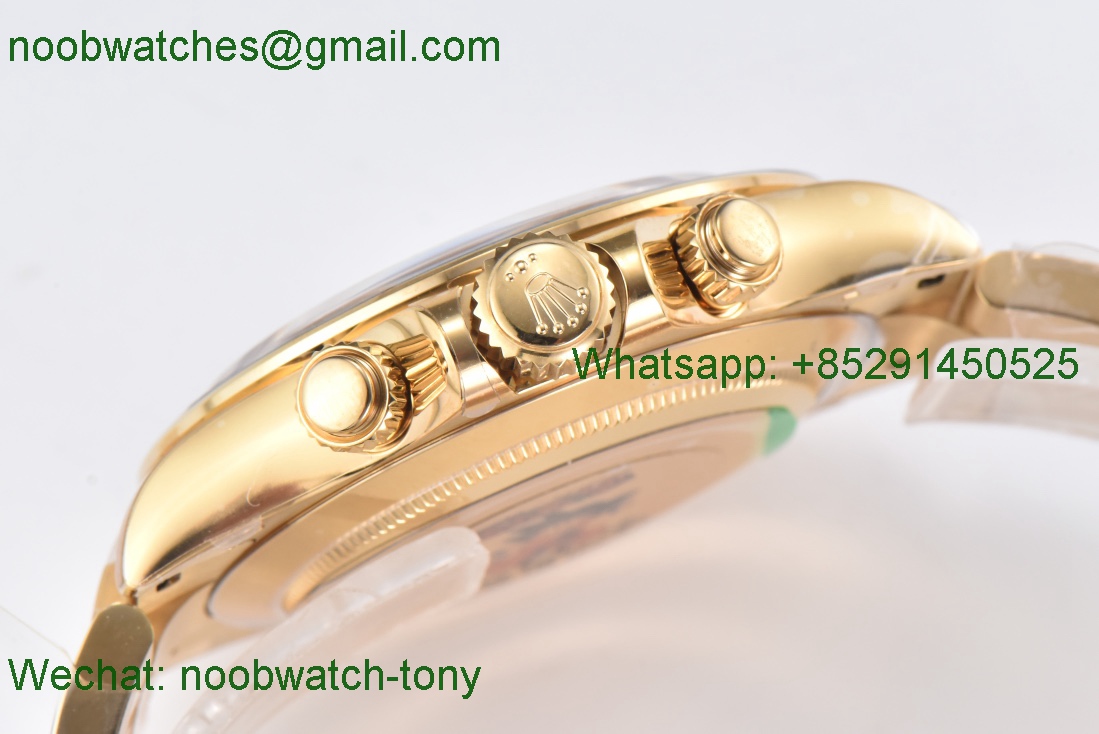 Replica Rolex Daytona 116508 Yellow GOLD Real Mop Dial Clean 1:1 Best SA4130