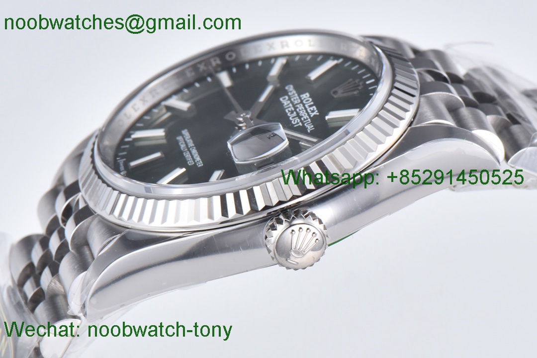 Replica Rolex Datejust 126234 36mm Green Dial Clean 1:1 Best VR3235 Julibee